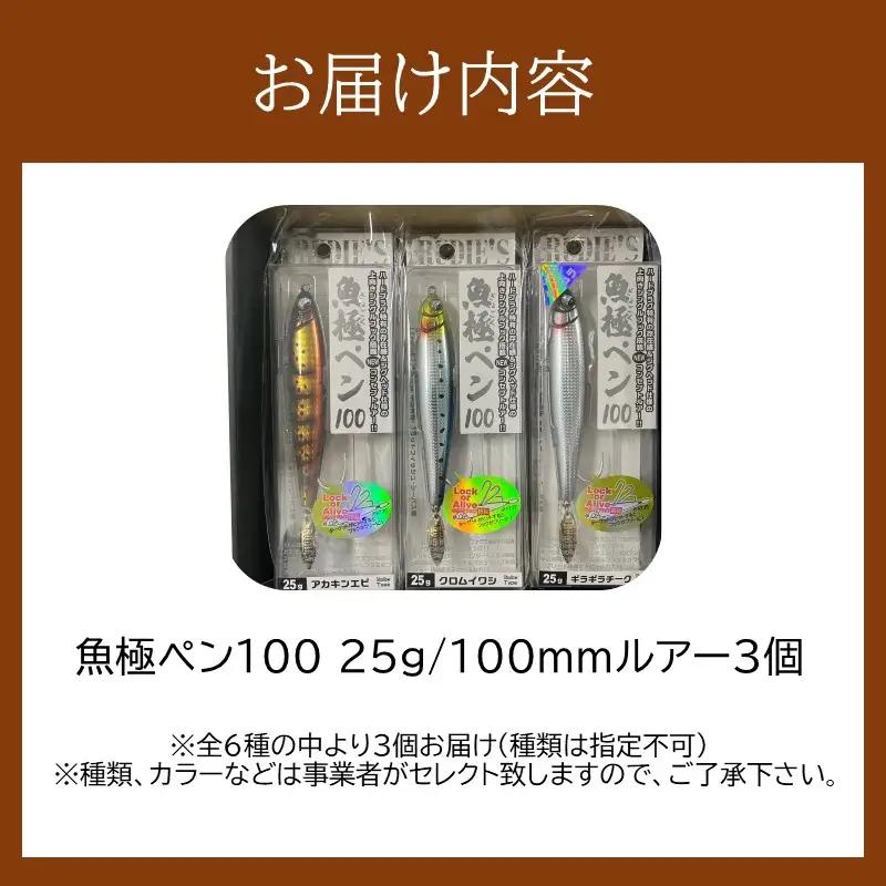 魚極ペン25g セレクト3セット【A8-078】