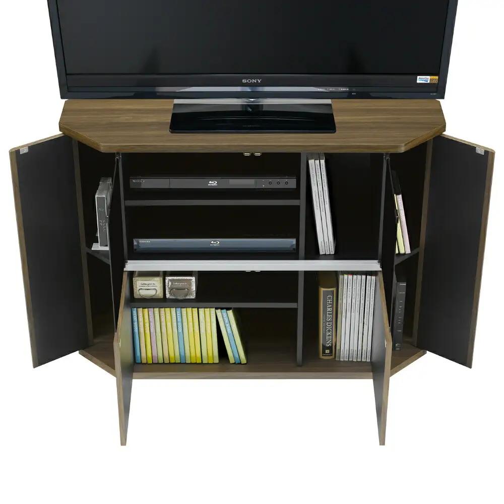 家具 省スペースコーナー対応 テレビボード ハイタイプ 幅100cm ブラウン ≪RCA-7510AV-CR≫ 家具 朝日木材