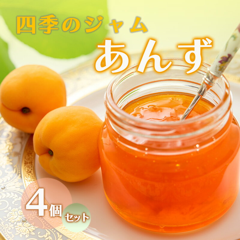 【ふるさと納税】ジャム 長野 四季のジャム あんず 4個 セット 飯島商店 あんずジャム 朝ごはん 朝食 パン フルーツ 果物 デザート スイーツ ギフト プレゼント 贈答 贈り物 調味料 加工食品 アンズジャム アンズ 杏 杏子 長野県 上田市 上田　上田市