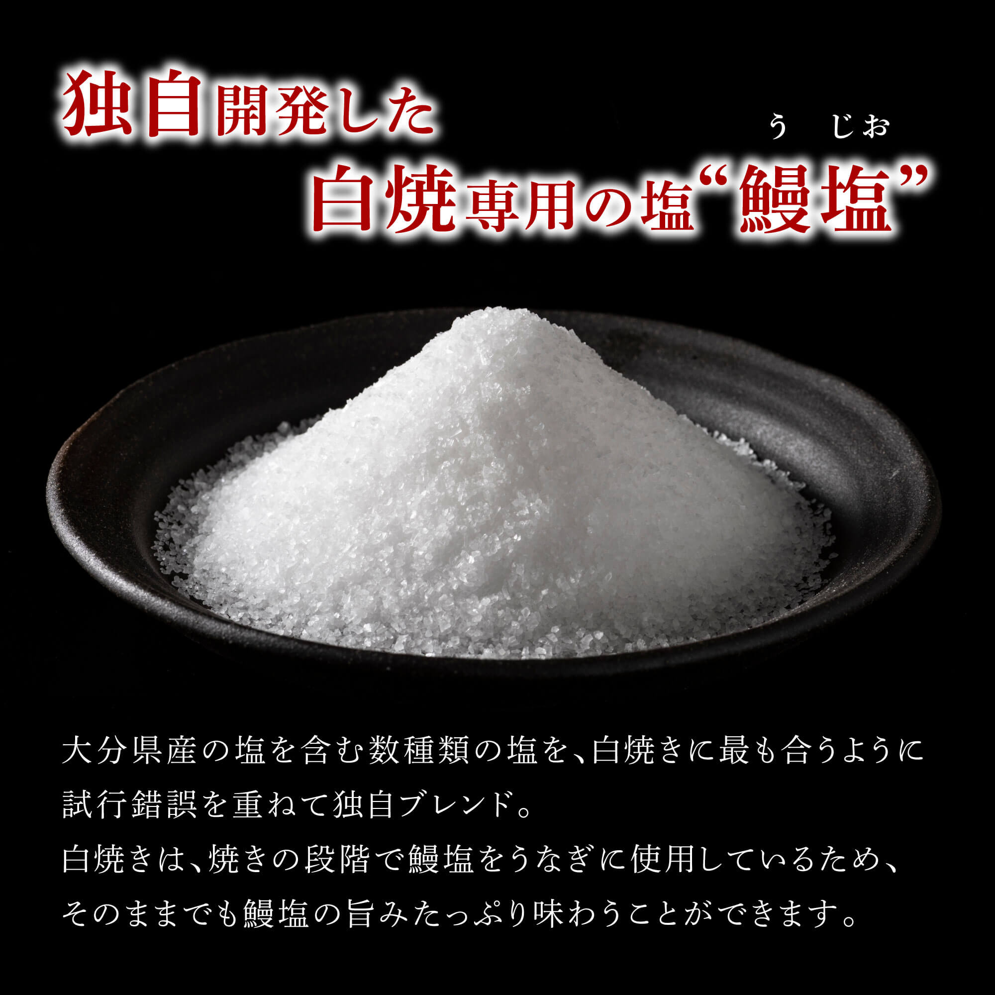 H-03 志おや 九州産 うなぎ 白焼 3本 塩 付_イメージ2