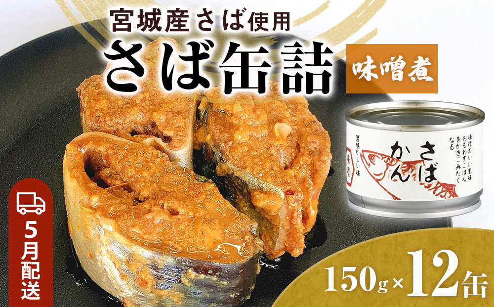 【5月配送】缶詰 さば缶詰 味噌煮 12缶 サバ缶 鯖缶 さば缶 