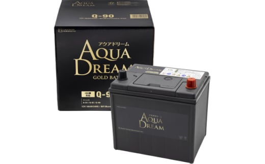 AQUADREAM GOLD 自動車始動用バッテリー ISS車対応  Q-90 1個【1608354】