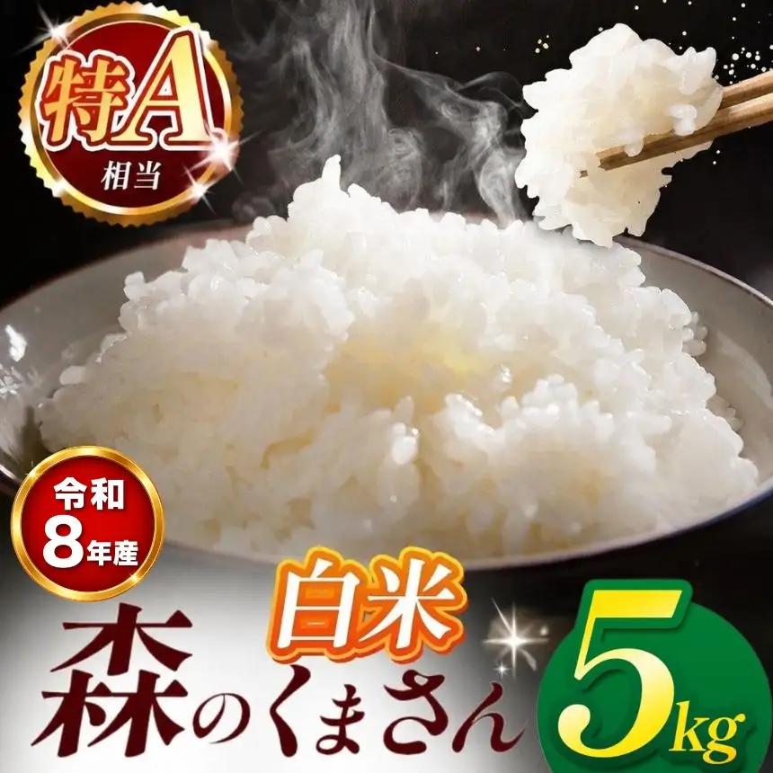 【 新米 予約 】  令和8年産 熊本県産 森のくまさん 白米 5kg 米 こめ