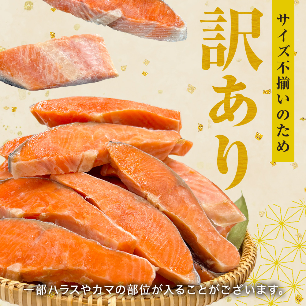 《訳あり》  定塩銀鮭 切り身 約1kg （ 10切れ 前後 ） 鮭 銀鮭 さけ サケ 切身 鮭切身 不揃い 塩鮭 甘塩 石巻市 宮城県 石巻 宮城
