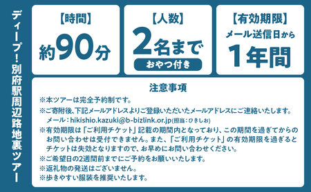 【完全予約制】ディープ！別府駅周辺路地裏ツアー_B097-034