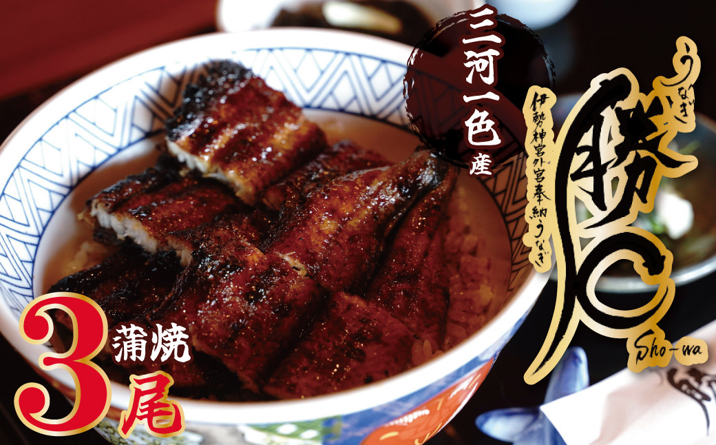 
【備長炭で焼く“いい焦がし”】三河一色産うなぎの蒲焼3尾 鰻 ウナギ たれ タレ 国産 備長炭 土用 丑の日 冷凍 三河一色産 H189-003
