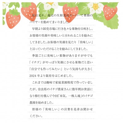 艶星(イチゴ)約350g〜約400g「甘味、酸味、風味、旨味」四つ星級に美味!採れたてをお届けします【配送不可地域：離島】【1651679】