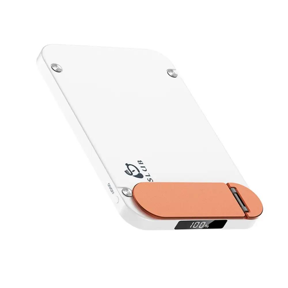 【ホワイト】モバイルバッテリー 6800mAh 大容量 MagSafe対応 iPhone17充電 PD20W 磁気充電15W 急速充電 QC対応 QI対応 2台同時充電 360°回転スタンド 超薄型 軽量 停電対策 災害 台風 地震 防災グッズ iPad/タブレット/イヤホン/ゲーム機充電 PSE認証済【PL保険加入済み製品・安心】