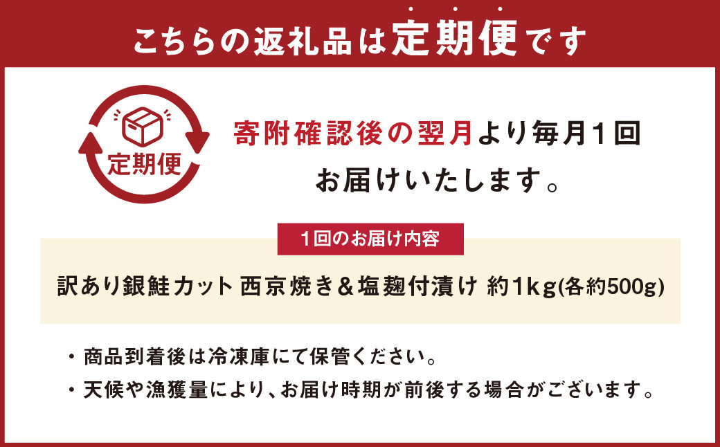 銀鮭カット 西京焼き＆塩麴漬け
