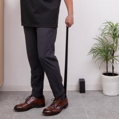 ふるさと納税 海南市 おしゃれな竹製靴べら・スタンド付 ブラック 新築祝いなどに◎ AKU104505402