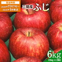 【ふるさと納税】【2024年11月下旬〜2025年1月発送】 三関産 りんご ふじ 6kg （3kg×2箱） 濃厚 で ジューシー ふるさと納税 りんご 旬 ふじりんご 果物 フルーツ 秋田県 三関 [B3-2603]