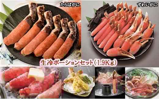 E-01011 生冷ポーションセット(3種・計1.9kg)