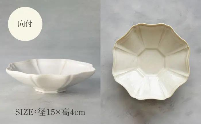 【美濃焼】八華 向付・小鉢 ペアセット アイボリー×アイボリー【Felice-フェリーチェ-藤田陶器】 食器セット おしゃれ 和 八角[MBX198]