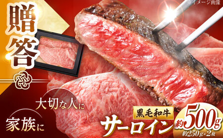 高知 黒毛和牛 ステーキ 約500g(約250g×2枚) / 高知 お肉 牛肉 牛 サーロイン 贈答 ギフト 贅沢 【焼肉寛十郎】[ATDO011]