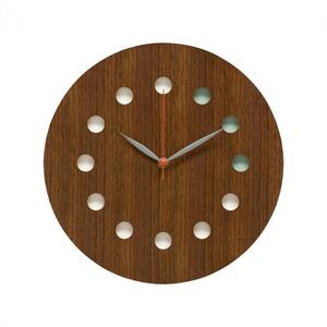 旭川家具　コサイン　掛け時計(カラー)　ウォルナット|時計_00328