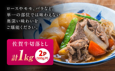 佐賀牛 切り落とし 1kg（500g×2P） / 佐賀県 / 織田精肉店 [41ADAB007]