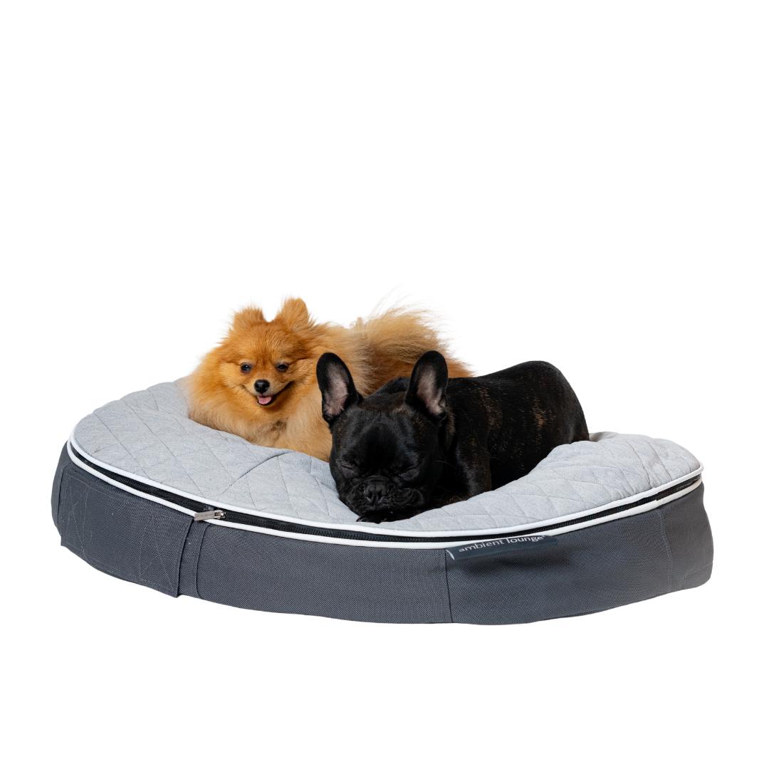 
                  【アンビエントラウンジジャパン】犬ペットラウンジ Low グレー・キルトグレー（Mサイズ）※体重25㎏未満の中型犬向け　犬用 中型犬 ベッド ペットベット 洗える カバー
                