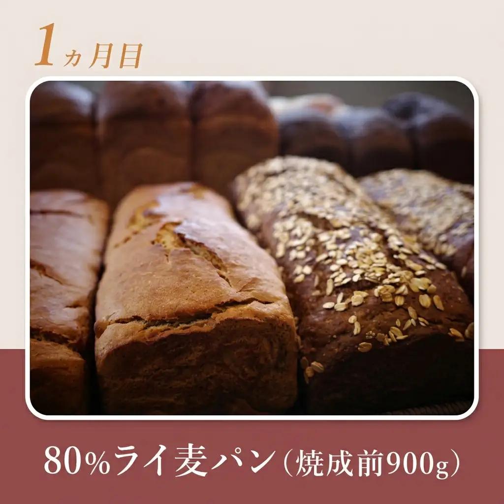 ハード系パンセット ライ麦パン カンパーニュ【 4種】【焼成前計3.9kg】【冷凍】【定期便 4ヶ月】