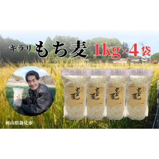 【2026年8月から発送】キラリもち麦 約4kg (約1kg×4袋)