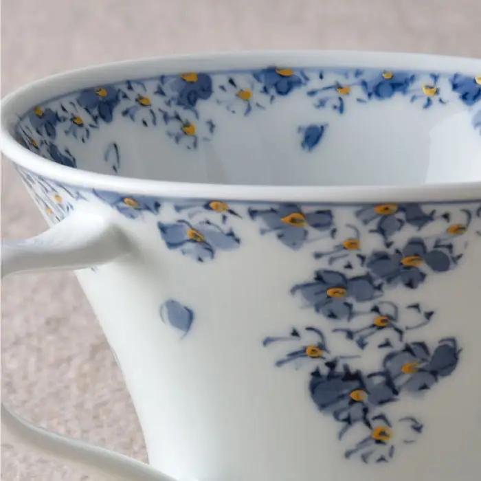 【波佐見焼】花しだれ ティーカップ 2個セット マグカップ スープマグ 陶器 食器 皿 【一夢窯】 [ZD06] 波佐見焼