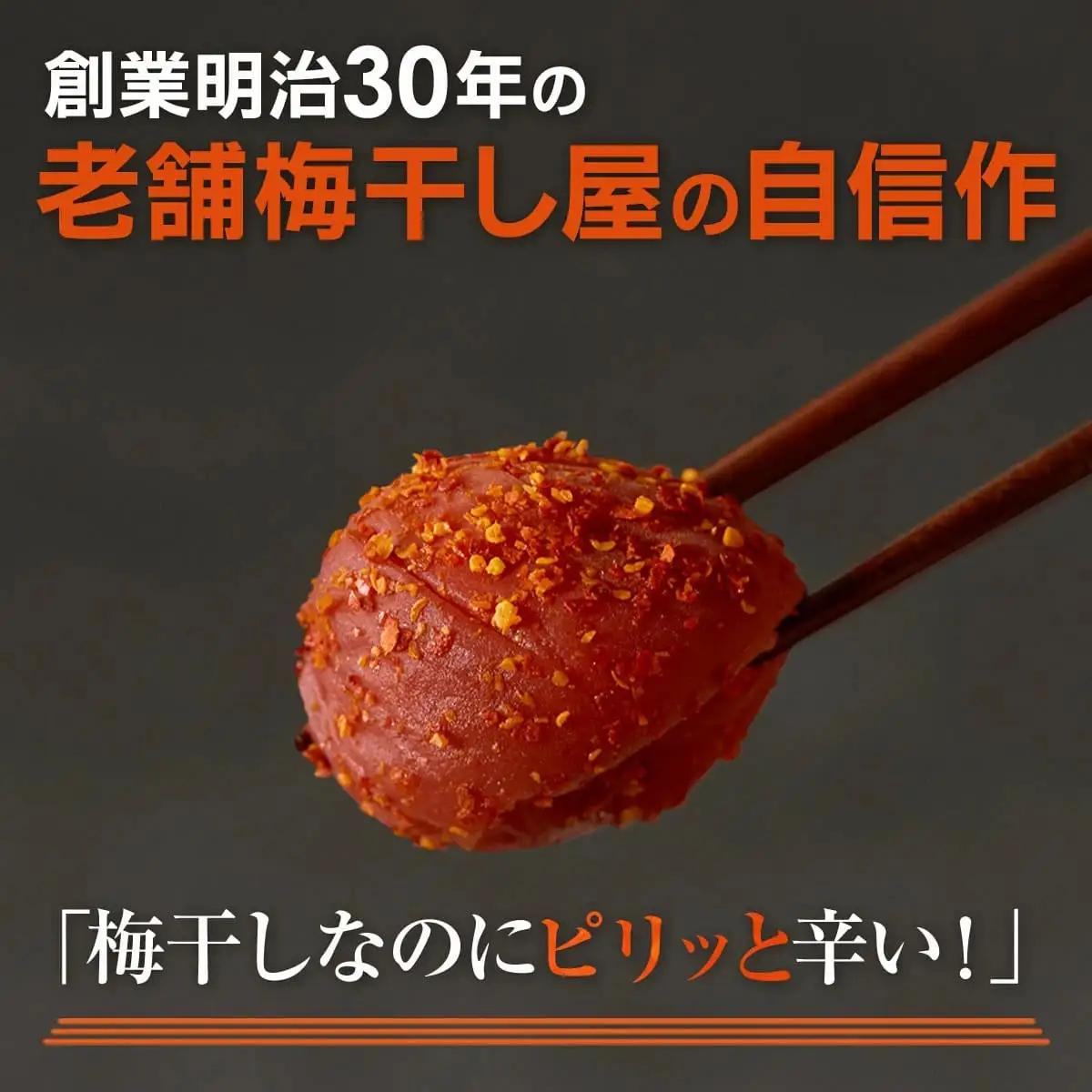 紀州産南高梅 梅干し 辛子梅 400g 塩分8% 中田食品 梅干 和歌山