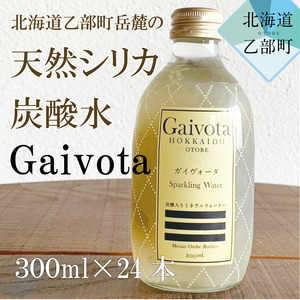 ＜Gaivota炭酸水　2箱（300ml×12本/箱）＞ 北のハイグレード食品 天然シリカ 炭酸水 北海道 乙部町 ミネラルウォーター 水 炭酸水 天然シリカ水  スパークリング 軟水  美容 ケイ素 無添加 美のミネラル シリカ ガイヴォータ 美肌 ミネラル