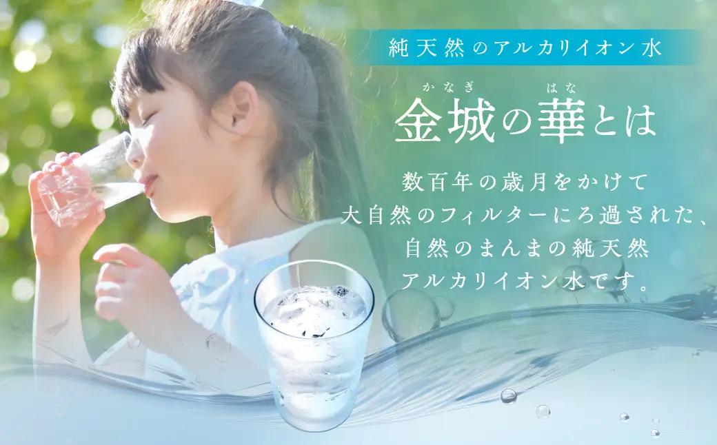 ミネラルウォーター 金城の華 2L 8本入 2箱 飲料水 水 アルカリイオン水 セット ドリンク 【043_1837】