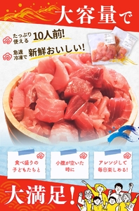 10日以内に発送！和歌山県すさみ産 天然生マグロ 切り落とし 家庭用 【1kg】マグロ 鮪 ブロック 不揃い 海鮮丼 寿司 手巻き寿司 漬け丼 海鮮 海の幸 小分け 魚介 新鮮 個包装 真空包装 刺身