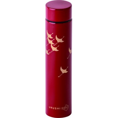本漆だけの特別な質感のステンレスボトル【URUSHIPOKETLE180ml 飛鶴 朱色】【1454015】