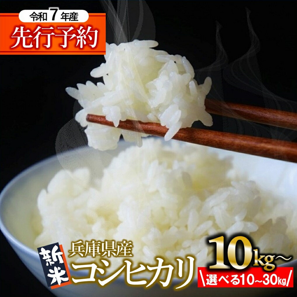 【ふるさと納税】【新米先行予約】【令和7年産 コシヒカリ】10kg / 20kg / 30kg 米 お米 白米 精米 国産 西脇市産 兵庫県産 産地直送 産直 選べる 精米 こしひかり
