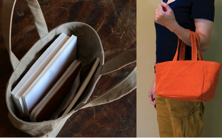 0247職人手作り直送！トートバッグ　小　キャメル / アトリエSASSA / 富山県 朝日町 [34310110]