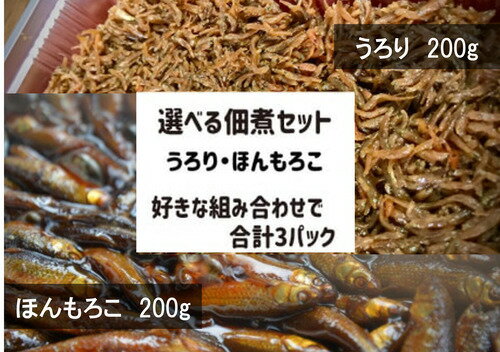 【ふるさと納税】選べる佃煮セット 村井水産有限会社 滋賀県 東近江市 A-C03 佃煮 湖魚 本もろこ ウロリ ご飯のお供 お取り寄せ