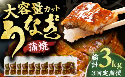 【3回定期便】刻み鰻個食パック 計1kg（100g×10P） 広川町 / イールファクトリー株式会社 [AFBS002]