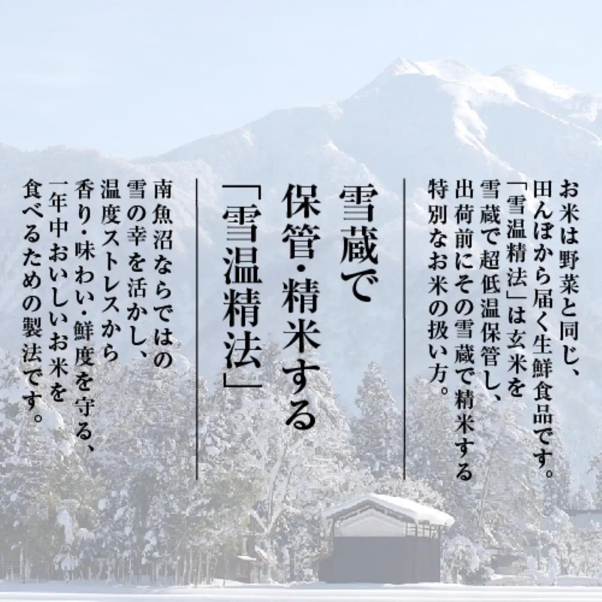 【令和7年　頒布会】南魚沼産コシヒカリ（5kg×全6回）契約栽培 雪蔵貯蔵米 |  コシヒカリ