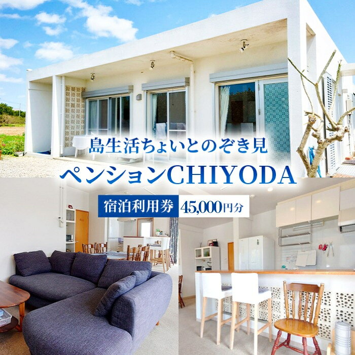 【ふるさと納税】島生活ちょいとのぞき見＜ペンションCHIYODA＞宿泊利用券（45,000円分）【PC05】