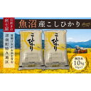 【ふるさと納税】【令和6年産 新米】【魚沼産コシヒカリ 無洗米10kg（5kg×2袋）】雪解け水がお米を育む、津南町特A地区の美味しいお米。