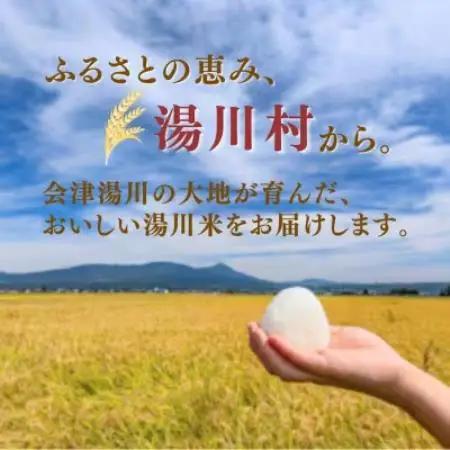 【発送月固定定期便】湯川村産コシヒカリ玄米10kg(R8.10月-12月・R9.1月-8月)全11回【4091736】