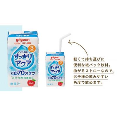 ふるさと納税 つくばみらい市 【 ピジョン 】すっきりアクア りんご 125ml×48個 紙パック |  | 01