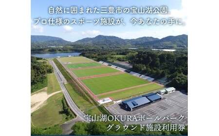 【ふるさと納税】宝山湖OKURAボールパークグラウンド施設利用券 2800円分