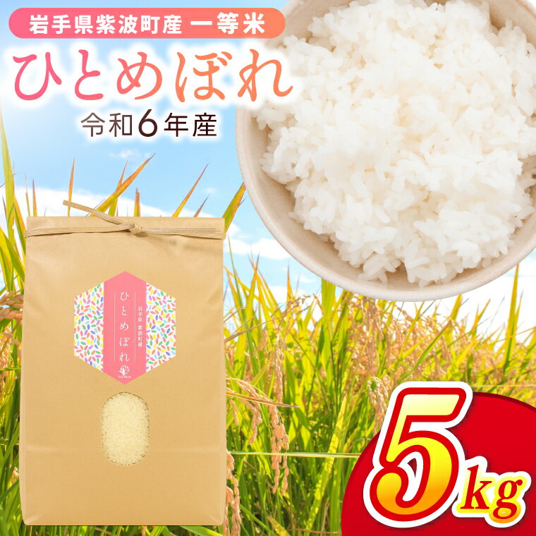 【ふるさと納税】 ＼数量限定／ 令和6年産 ひとめぼれ 精米 5kg 米 お米 コメ 精米 白米 岩手県紫波町 (EN002)
