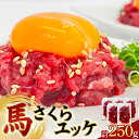 【ふるさと納税】馬さくら ユッケ 250g (50g×5) 馬肉 小分け 冷凍 九州 熊本県 球磨村 FKP9-617