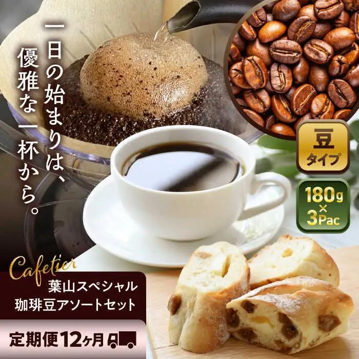 【全12回定期便】【コーヒー豆】葉山スペシャル珈琲豆アソートセット 3パック入り コーヒー豆 珈琲豆 コーヒー【Cafetier】[ASAD023]