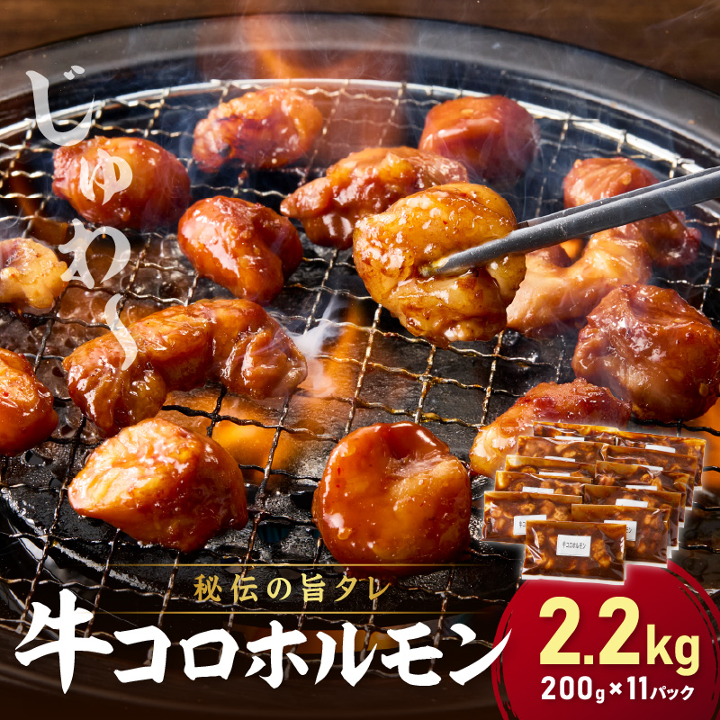 【秘伝の旨タレ】牛しろコロホルモン （200g×11パック）