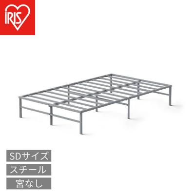 ふるさと納税 角田市 スチールベッド セミダブル SB01ーSD グレー