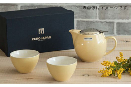 【美濃焼】ティーギフトセットA ホワイト【ZERO JAPAN】【TOKI MINOYAKI返礼品】 食器 うつわ 茶器 ティーポット 湯呑み シンプル かわいい おしゃれ 贈り物  紅茶ポット 緑茶