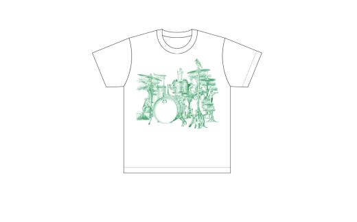 【緑/XLサイズ】JAZZinFUCHUと府中市の協働が奏でるハーモニーTシャツ