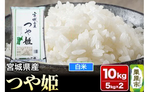 【令和6年産・白米】宮城県産 つや姫 10kg (5kg×2袋)