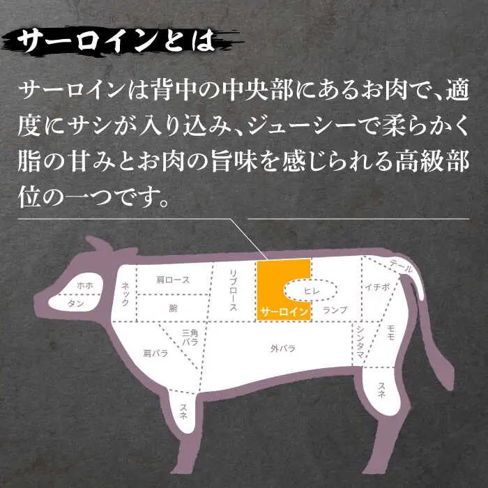 【3回定期便】【やわらかな赤身と口どけまろやかな脂身】長崎和牛 サーロインステーキ 400g 2人前（200g×2枚）/ 牛肉 ステーキ 長崎産 サーロイン / 南島原市 / ふるさと企画 [SBA0
