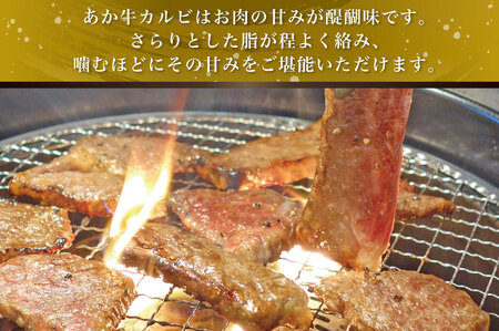 B318-34 あか牛カルビ焼肉用 800g（あか牛バラカルビ400g×2）