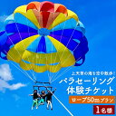 【ふるさと納税】【3月～11月体験実施】上天草の海を空中散歩！ パラセーリング 体験チケット (ロープ50mプラン) 1名様 マリンスポーツ パラシュート チケット 上天草 送料無料